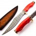 Damascus handmade Bowie knife Hunting Knive D2 Steel Sharped Blade With Free Leather Sheath